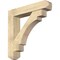 Ekena Millwork Merced Craftsman Rough Sawn Bracket w/ Offset Brace, Douglas Fir, 8"W x 40"D x 40"H BKT0806X40X40MRC04RDF - alternate 1